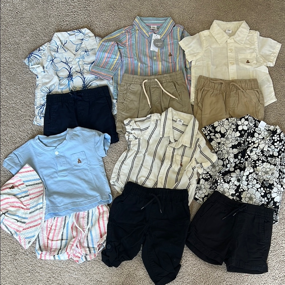 Baby GAP boys Matching Sets - Blue, White, Tan, Black